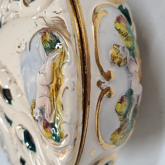 Capodimonte Italy Vintage candy dish - Picture 3 of 8
